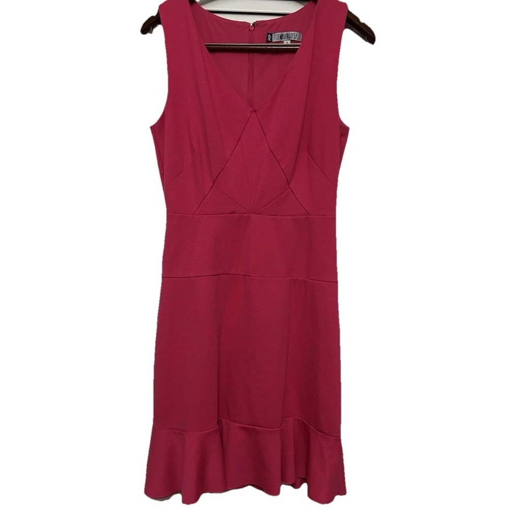 Womens Hot Pink Stretch Sleeveless  Dress Size 8 Barbiecore Elle‎ Woods Classy